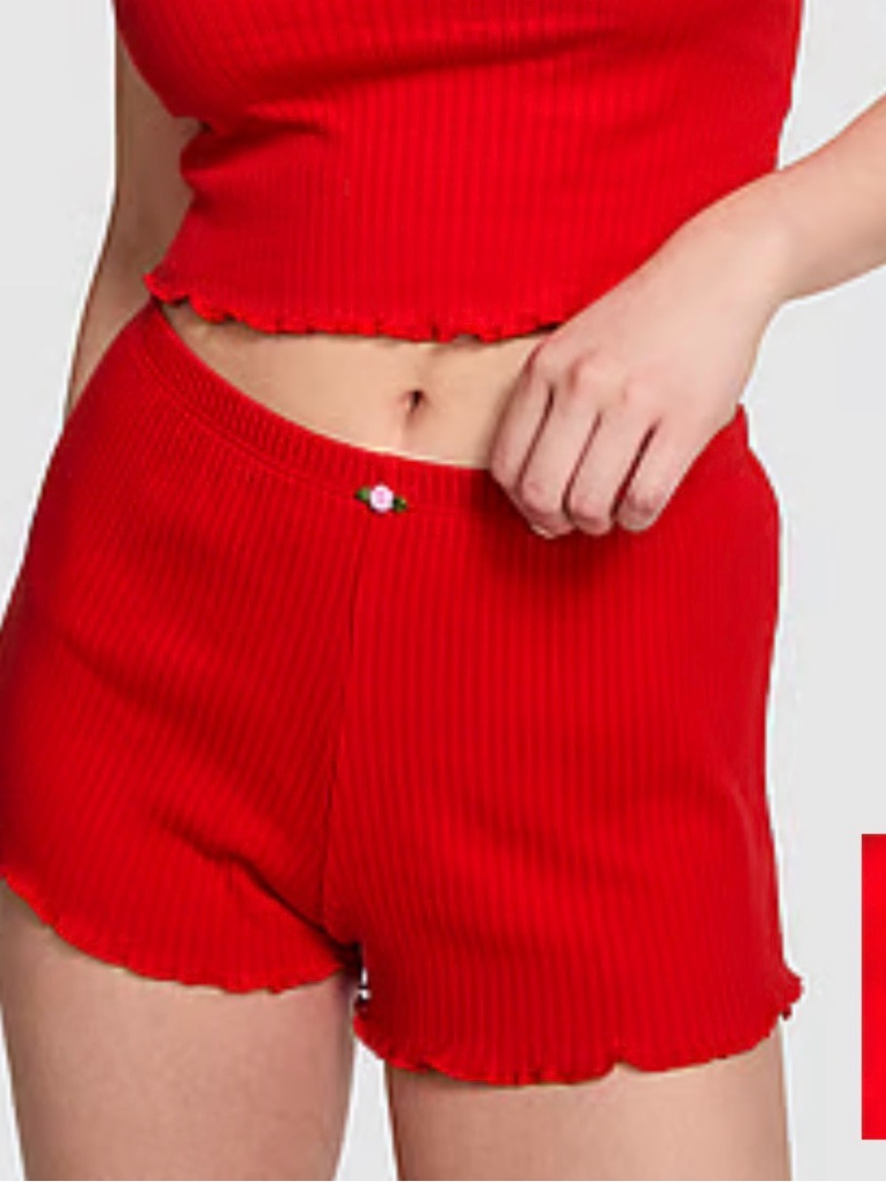 NWT PINK VICTORIA’S SECRET Red Shorts, M